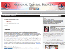 Tablet Screenshot of nationalcapitalsquash.org